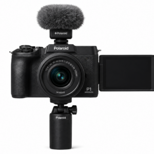 kit de vlogging sans miroir polaroid avec objectif ef m 15 45 mm – noir